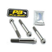 Pro Bolt Titanium Race Spec Double Drilled Brake Caliper Mount Kit For Suzuki DL 1000 ABS 2017-2020 Front - Silver