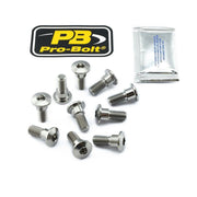 Pro Bolt Titanium Brake Disc Mounting Bolt Kit For Suzuki AN 650 2006-2009 - 10 Piece - Silver/Unfinished