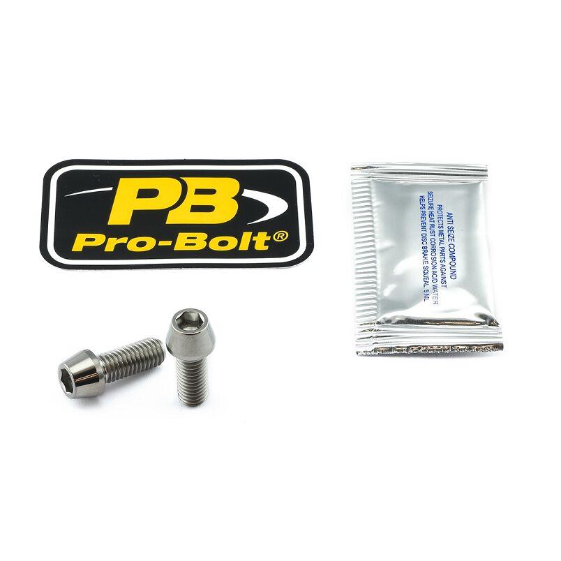 Pro Bolt Titanium Brake Caliper Mount Kit For Ducati 1098 2007-2008 Rear - Silver