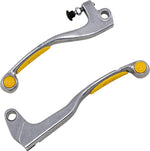 Moose Racing Competition Grip Lever Set For Suzuki DRZ400 2000-2003 - Silver Yellow