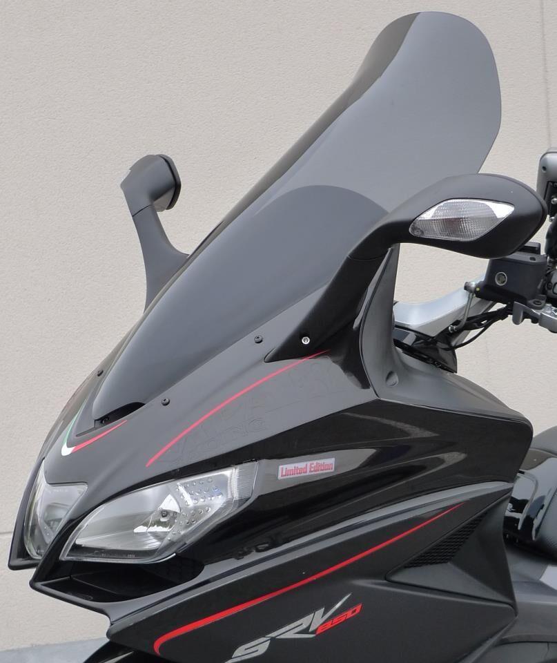 Bullster Windshield Windscreen For Aprilia SRV 850 2012 70 cm (27-1 2") - Black Smoke