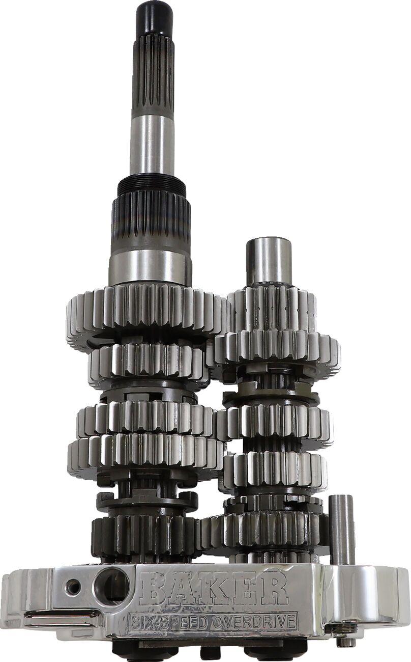 Baker Drivetrain Overdrive 6-Speed Gear Set For Harley Davidson FLHR 1450 2002-2006 - Polished