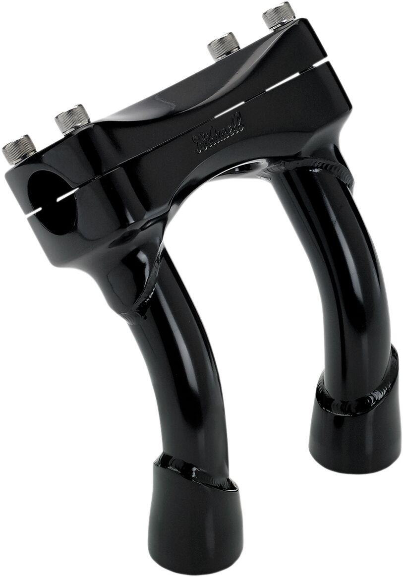 Biltwell Murdock Handlebar Risers 15 cm (6") - Black Satin