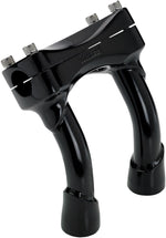 Biltwell Murdock Handlebar Risers 15 cm (6") - Black Satin