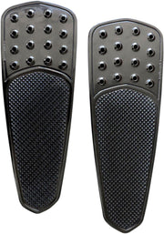 Accutronix Front Floorboards For Harley Davidson FLHR 1340 1994-1998 Knurled Drilled - Black