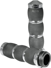 Avon Grips 3-Ring Air Cushioned Grips For Harley Davidson FLDE 1750 2020 - Black Chrome