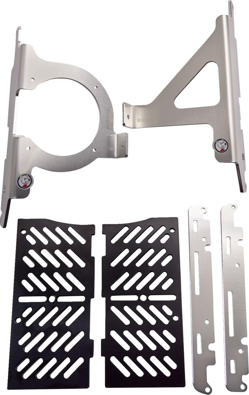 AXP Xtrem Radiator Guards For Beta RR 125 2020-2023 - Black/Silver