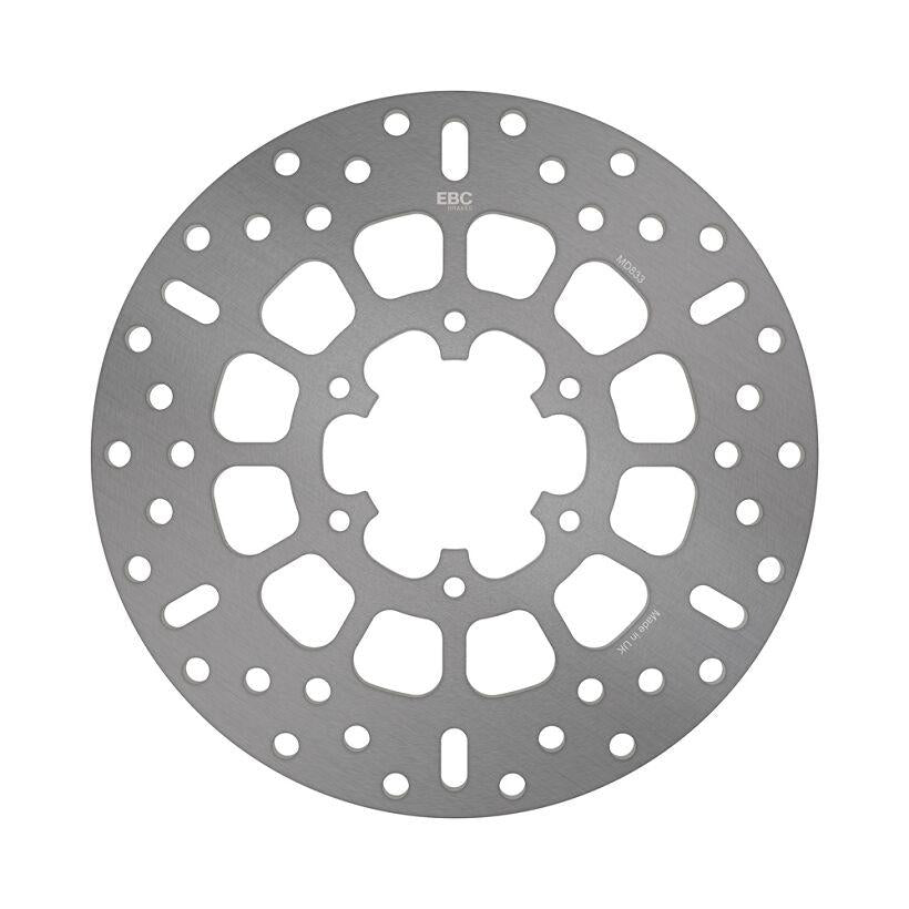 EBC Round Fixed Brake Disc For Derbi GPR 125 4V 2010-2013 Rear