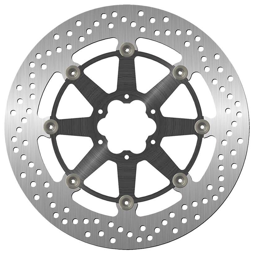 SBS Standard Round Front Brake Disc For Moto Guzzi Audace 1400 2015-2017 - Black/Silver