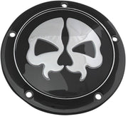 Drag Specialties Split Skull Derby Cover For Harley Davidson FLD 1690 2012-2013 - Black Chrome