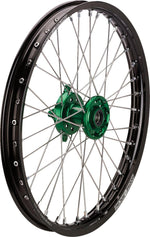 Moose Racing SX-1 Wheel For Kawasaki KX125 2004-2008 21x1.6 Front - Black Green