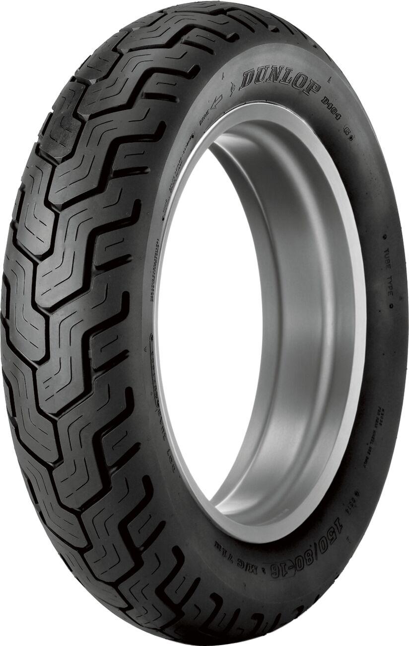 Dunlop D404 Rear Tyre Blackwall TL 66H 130 90-15"
