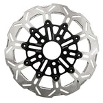 SBS Kodlin Brake Disc For Harley Davidson FLD 1690 2012-2013 - Black/Silver Rear