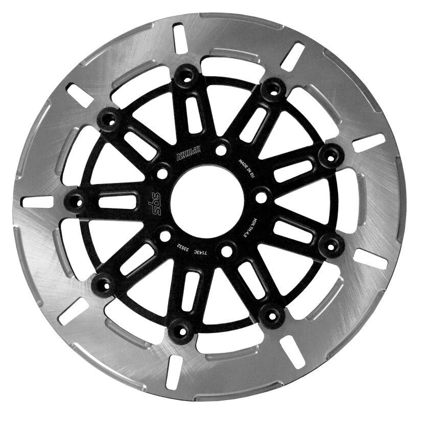 SBS Kodlin Brake Disc For Harley Davidson FLDE 1750 2018-2020 - Black/Silver Front