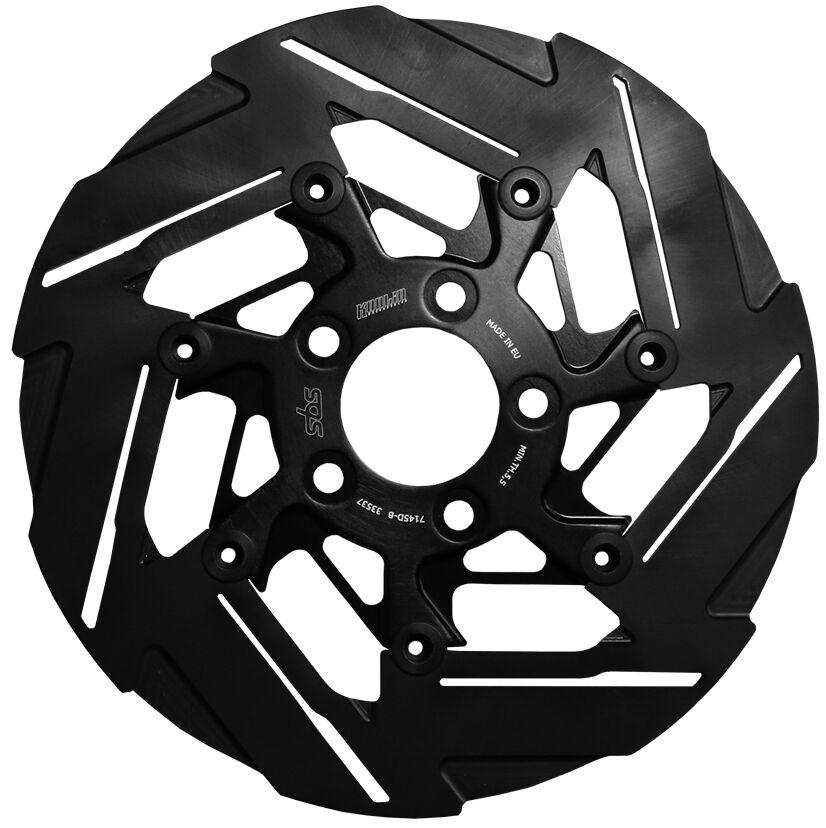 SBS Kodlin Brake Disc For Harley Davidson FLD 1690 2012-2013 - Black Rear
