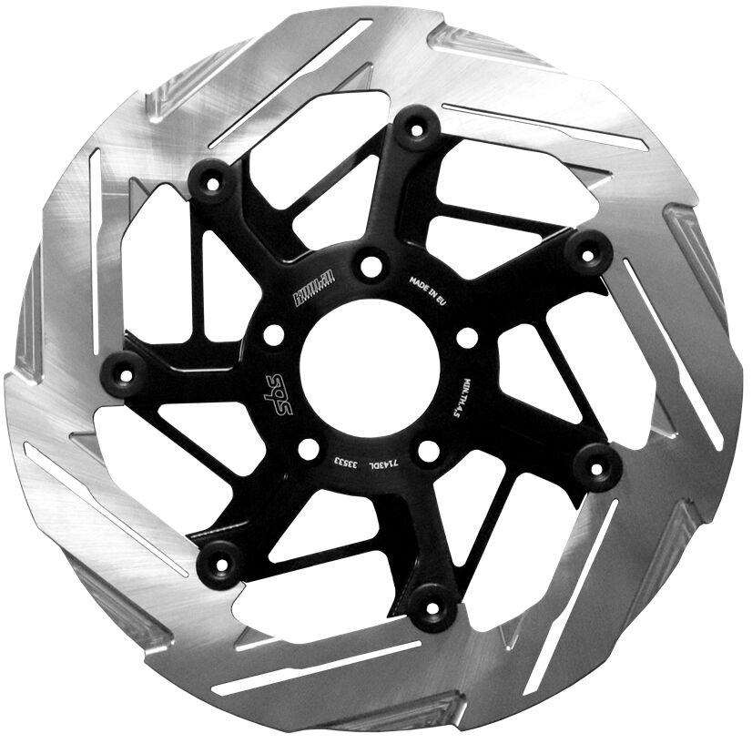 SBS Kodlin Brake Disc For Harley Davidson FLDE 1750 2018-2020 - Black/Silver Front