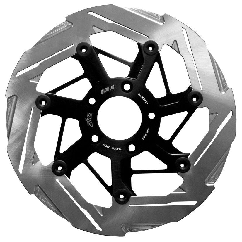 SBS Kodlin Brake Disc For Harley Davidson FXDR1868 2019 - Black/Silver Front
