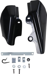 Drag Specialties Frame Mounted Heat Deflectors For Harley Davidson FLHR 1450 2001-2003 - Black