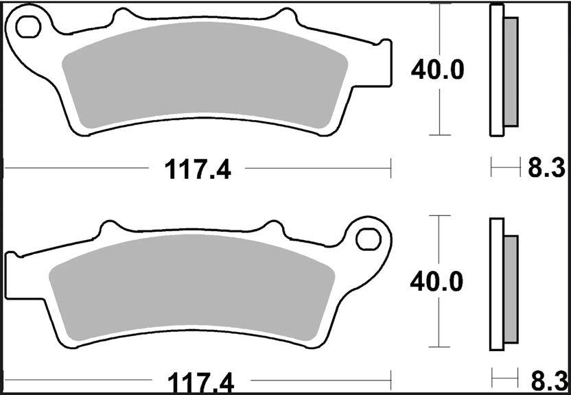 Brembo XS Prime Sintered Brake Pads For Aprilia Atlantic 125 2005-2009 Front