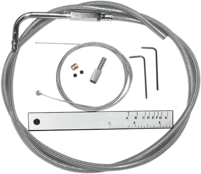 Magnum Shielding BYO Build Your Own Control Cable Kit For Harley Davidson FLD 1690 2012-2013 132 cm (52") - Clear-Coated