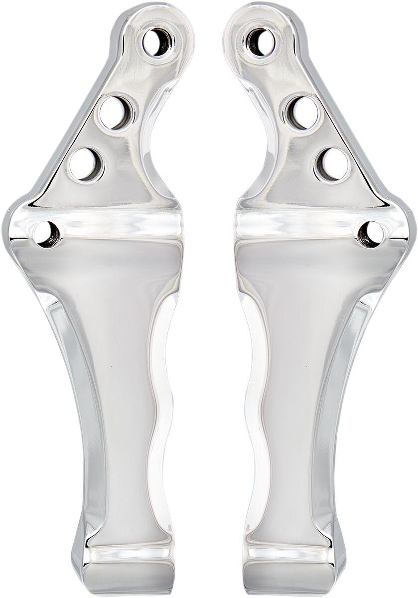 Speed Merchant Radial Front Brake Caliper Mounts For Harley Davidson FLD 1690 2012-2013 Left Or Right - Polished