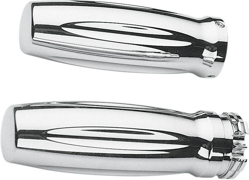 Pro-One Standard Billet Grips For Harley Davidson FLD 1690 2012-2013 - Chrome
