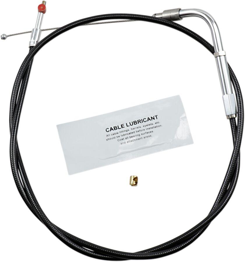 Barnett  Vinyl Throttle Idle Cable For Harley Davidson FLSTC1584 2009-2011 86.5 cm (34") - Black
