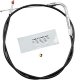 Barnett  Vinyl Throttle Idle Cable For Harley Davidson FLSTC1584 2009-2011 86.5 cm (34") - Black