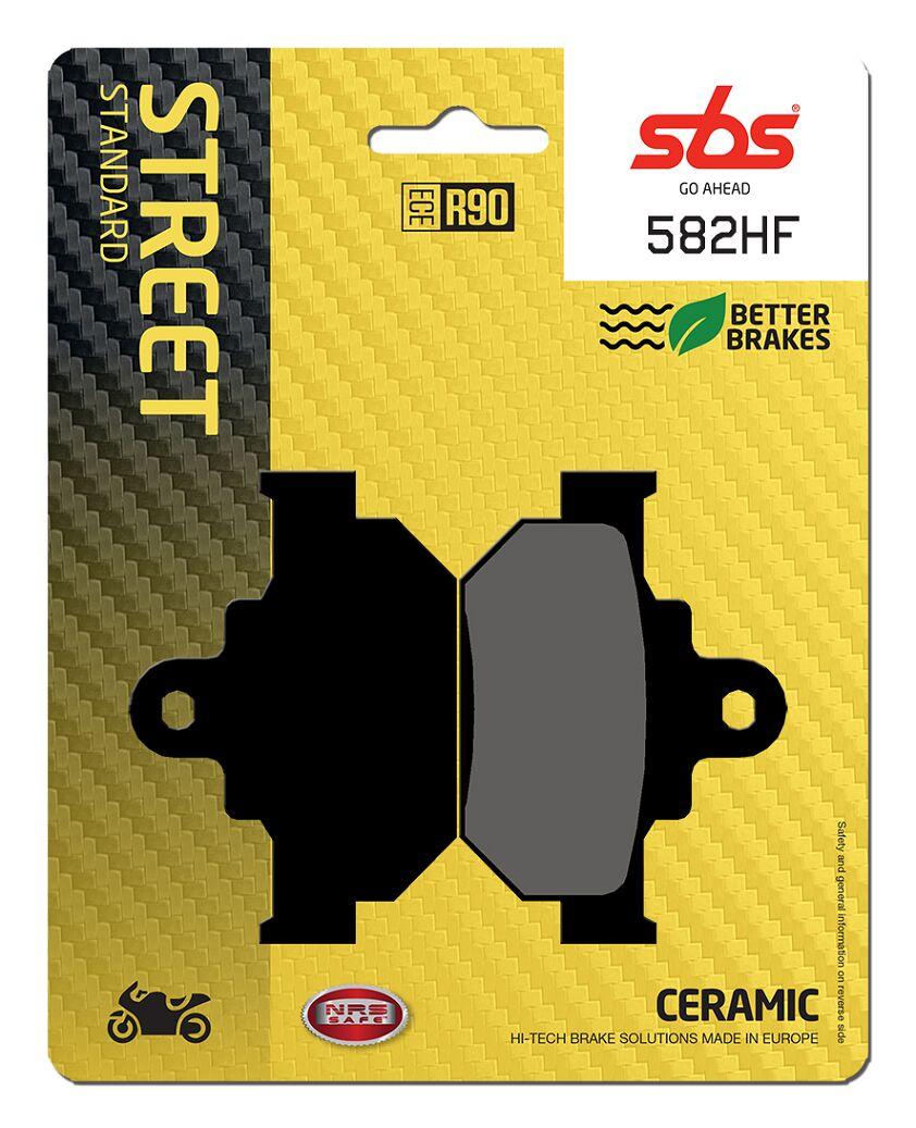 SBS HF Street Ceramic Organic Front Brake Pads For Suzuki DR600S 1985-1988