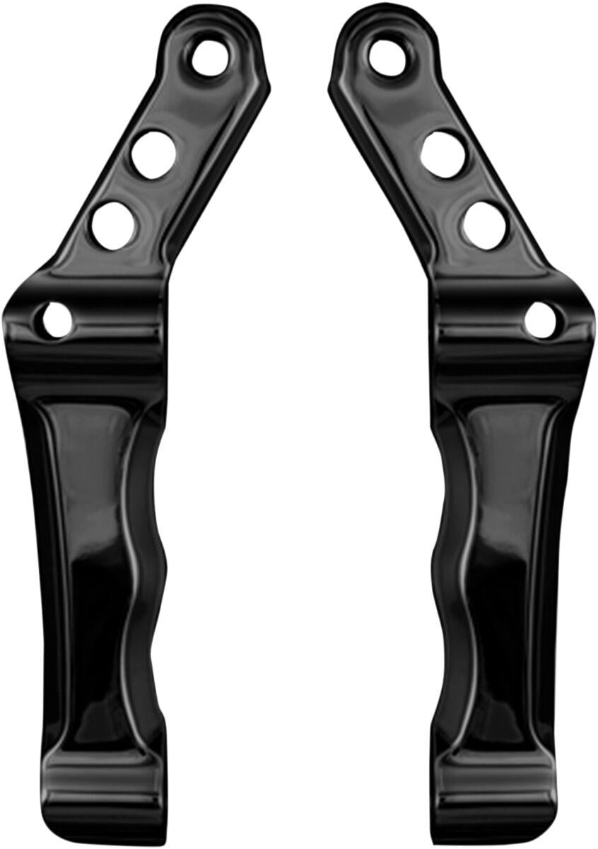 Speed Merchant Radial Front Brake Caliper Mounts For Harley Davidson FLD 1690 2012-2013 Left Or Right - Black