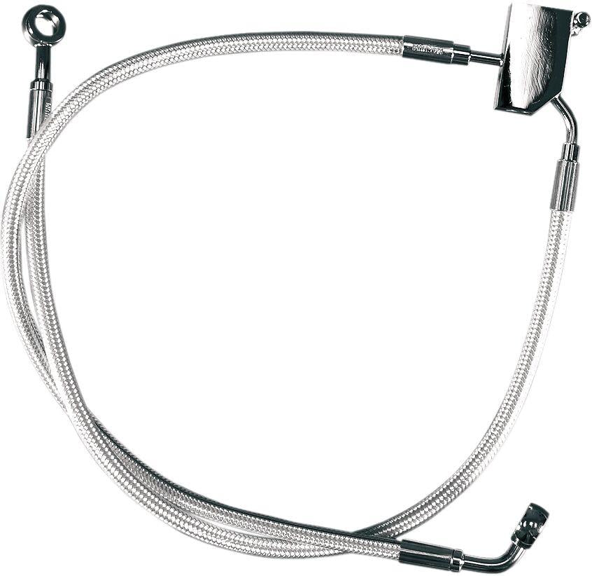 Magnum Shielding Braided Brake Hose Kit For Harley Davidson FLHR 1340 1997-1998 Rear - Chrome