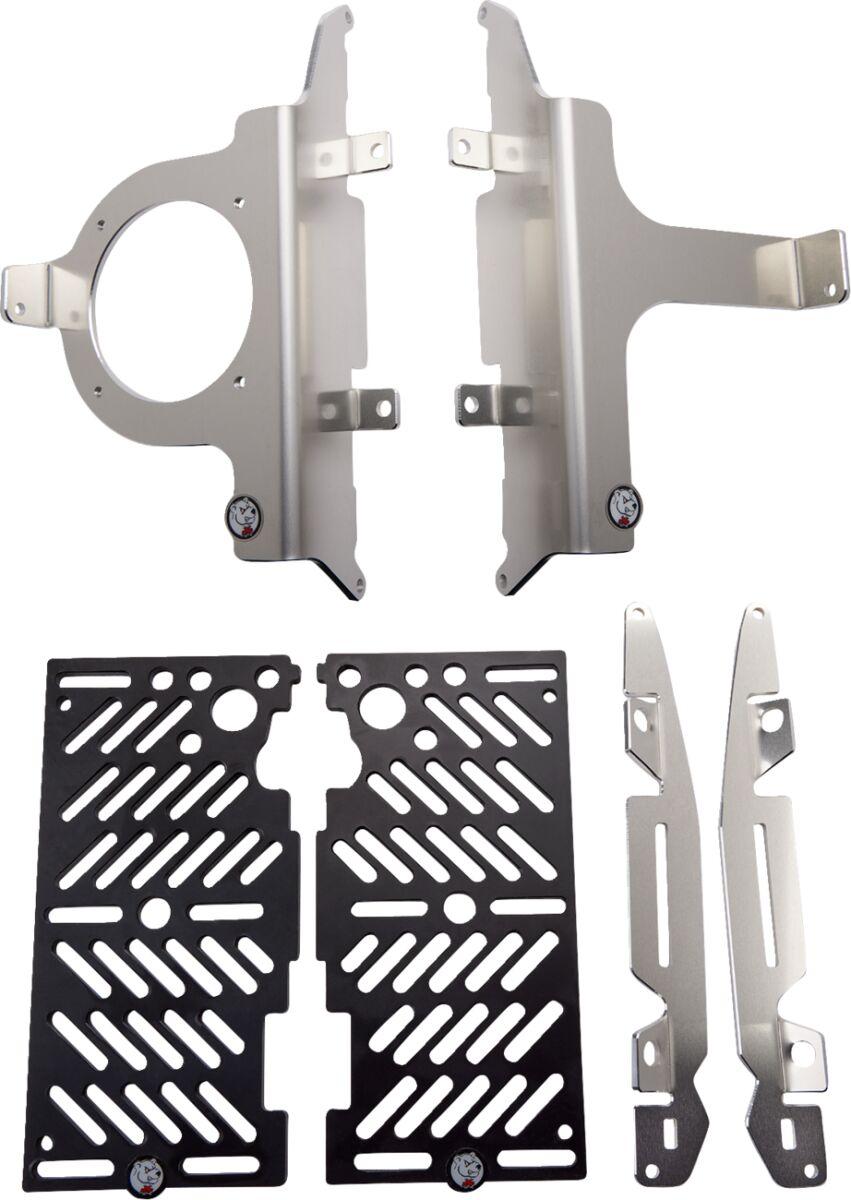 AXP Xtreme Radiator Guards For KTM EXC250 2017 - Black/Silver