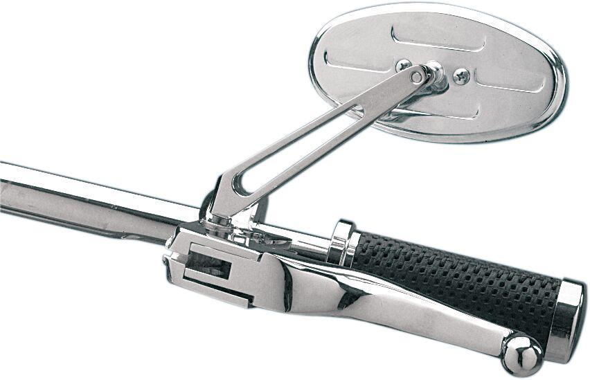 Drag Specialties Stealth I Mirror For Harley Davidson FLFBS 1868 2022 - Chrome Silver