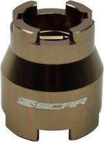 Scar Fork Cap Wrench For Gas Gas EX250 2025 - Brass