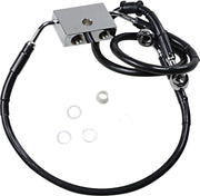 Drag Specialties Extended Length Brake Hose For Harley Davidson XL 1200 X 2014-2020 Front - Black