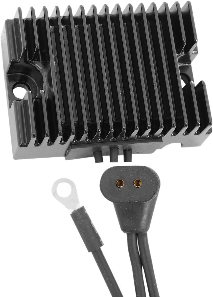 Drag Specialties Solid-State Regulator For Harley Davidson FL 1200 1976-1977 - Black