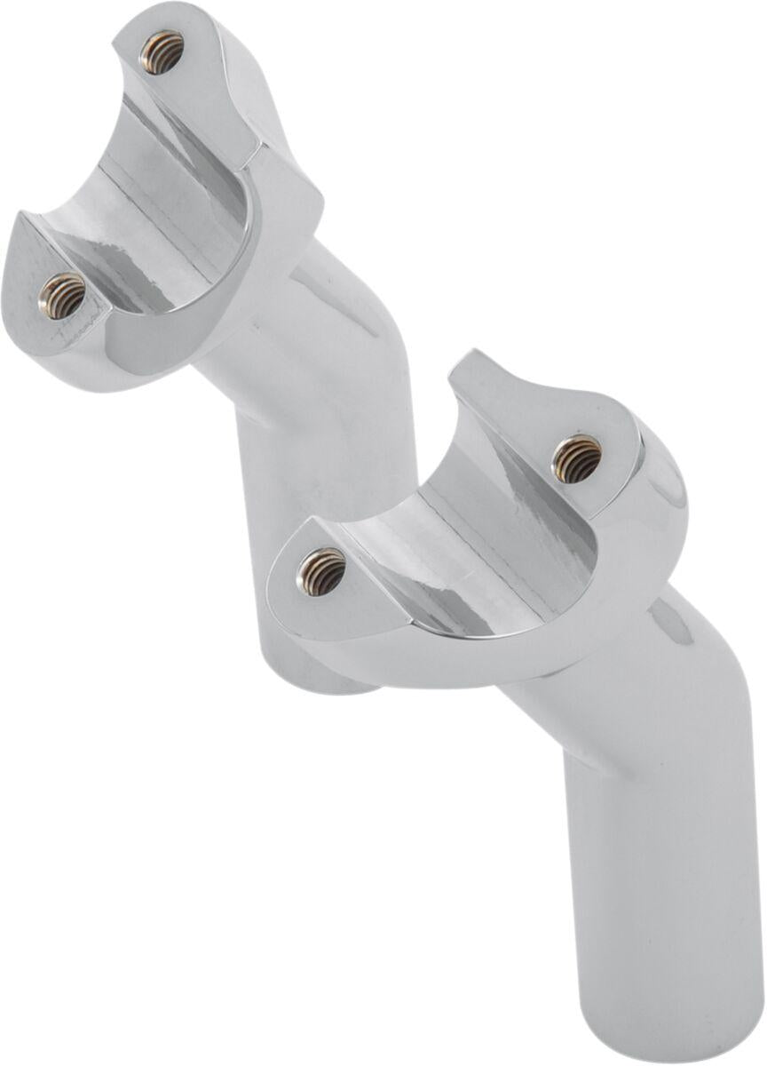 Drag Specialties Forged Aluminium Handlebar Riser 11.5 cm Rise - Chrome