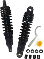 Drag Specialties Premium Ride-Height Adjustable Shocks For Harley Davidson FXLR 1340 1987-1994 Rear 292.00 mm (11.50") - Black