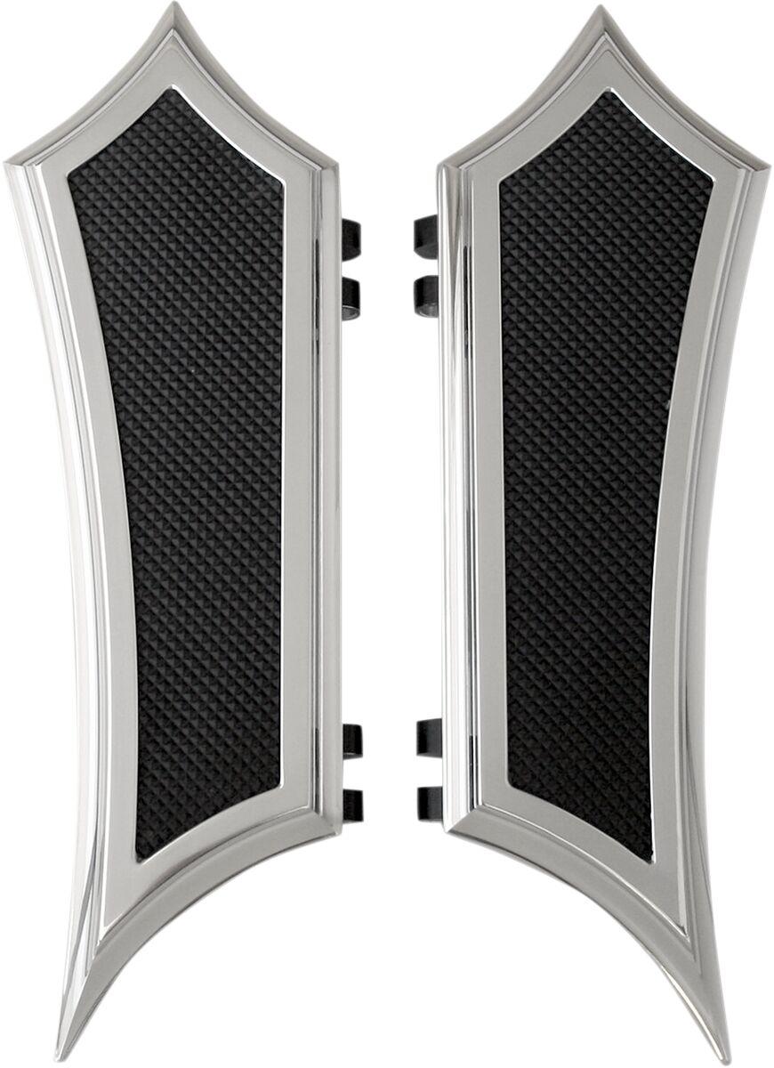 Accutronix Instigator Extended Floorboards For Harley Davidson FLD 1690 2012-2013 - Black Chrome