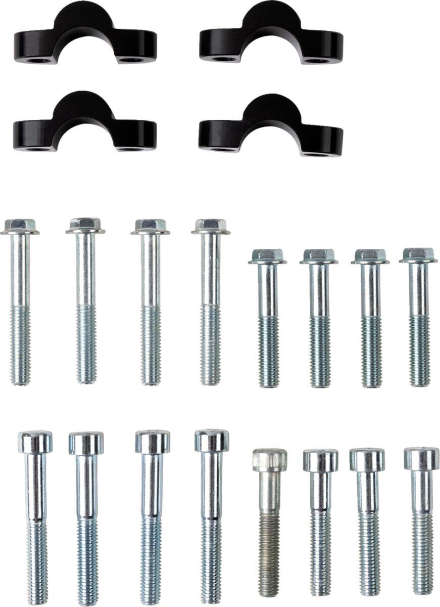 Moose Racing Risers For Kawasaki KLR650 1987-2018 - Black/Silver