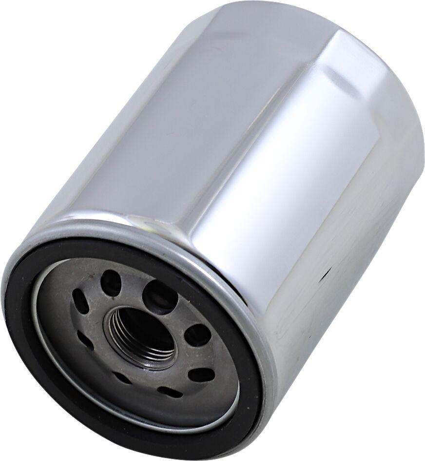 Drag Specialties Spin-On Oil Filter For Harley Davidson FLDE 1750 2018-2020 - Chrome