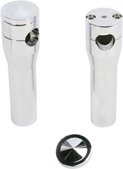 Accutronix Elite Custom Billet Aluminium Risers For Harley Davidson FLSTS 1340 1997-1999 15 cm (6") Straight - Chrome