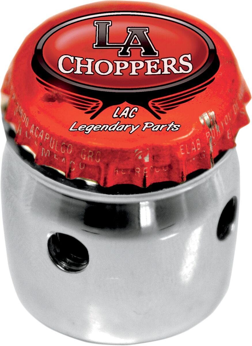 LA Choppers Bottle Cap Choke Cable Knob For Harley Davidson FLD 1690 2012-2013 - Chrome