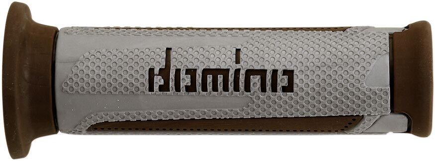 Domino Turismo Sport Touring Grips - Silver/Brown