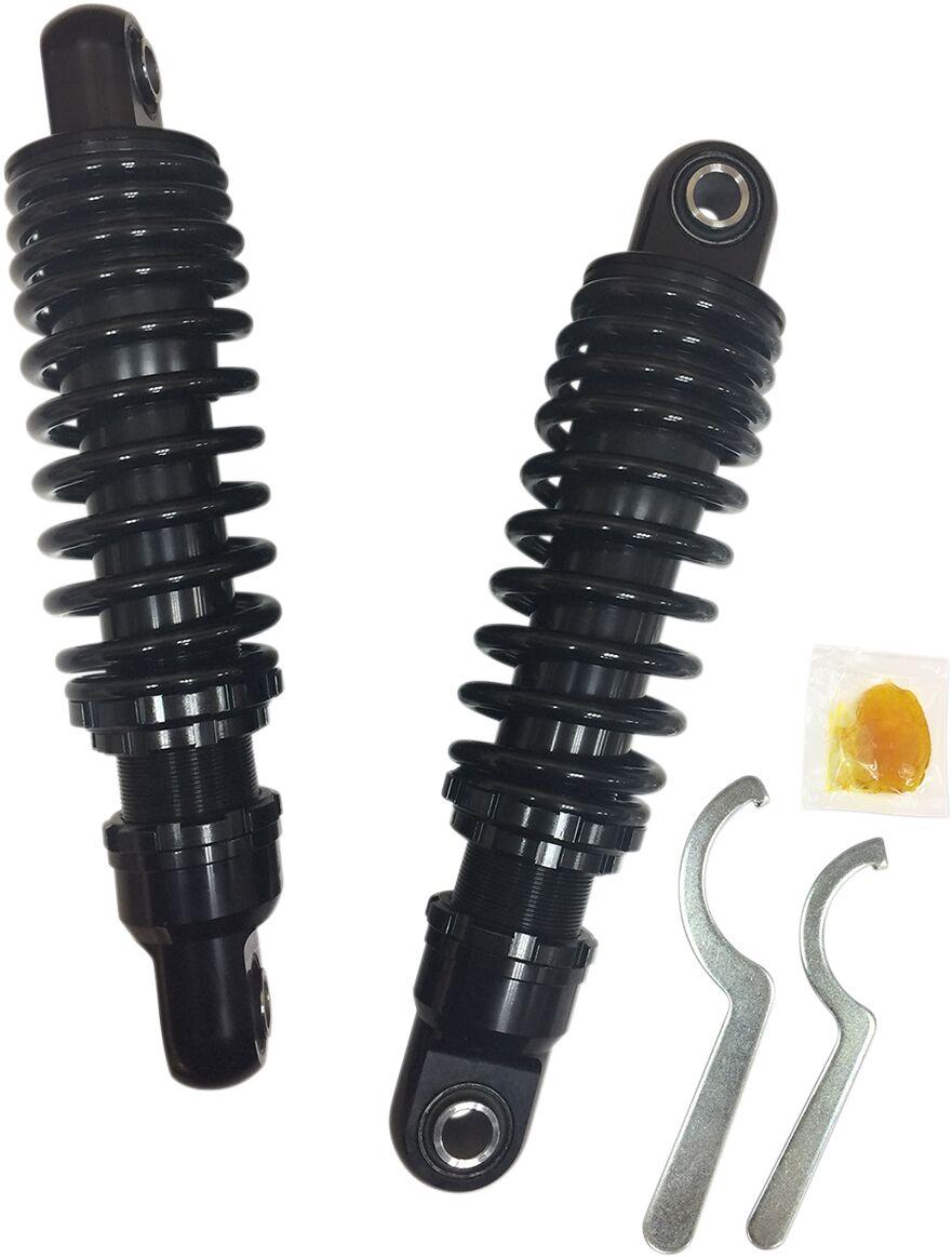 Drag Specialties Premium 10.5" Shocks For Harley Davidson FLHR 1340 1994-1998 Rear 267.00 mm (10.50") - Black
