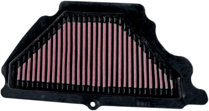 K&N High Flow Air Filter For Kawasaki ZX-6 R 600 2007-2008 - Black Red