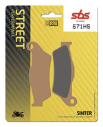 SBS HS Street Excel Sintered Front Brake Pads For Sherco 4.5 450I 2005-2008
