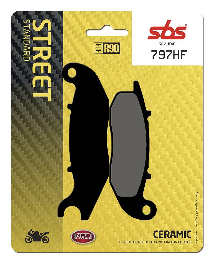 SBS HF Street Ceramic Organic Front Brake Pads For Honda CBF 125 2009-2015