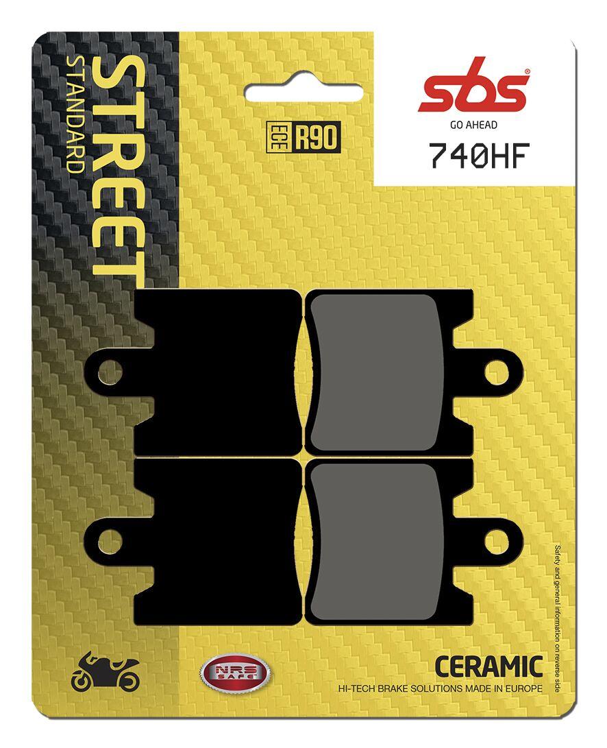 SBS HF Street Ceramic Organic Front Brake Pads For Yamaha FJR 1300 2006-2020
