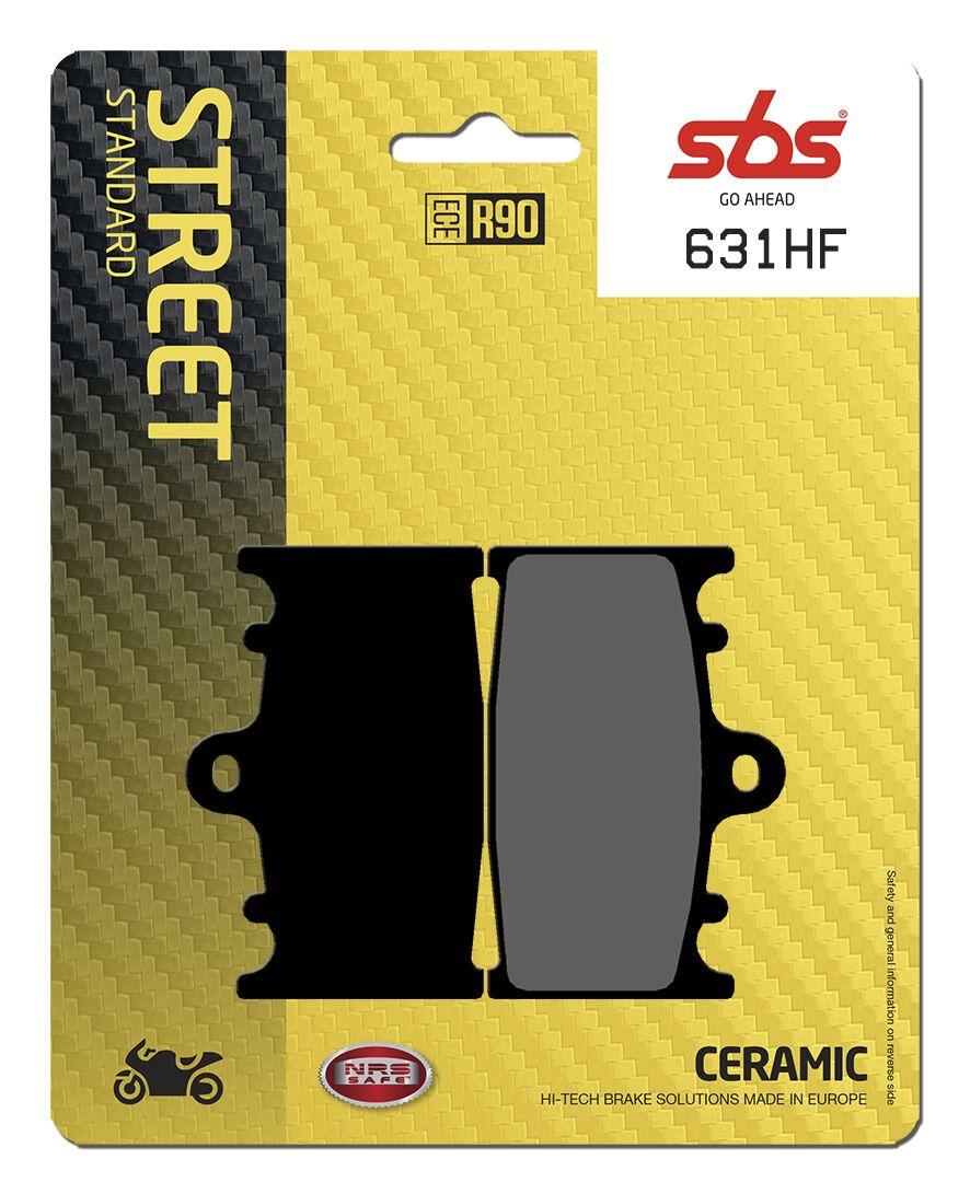 SBS HF Street Ceramic Organic Front Brake Pads For Kawasaki GPX 600 R 1989-1996